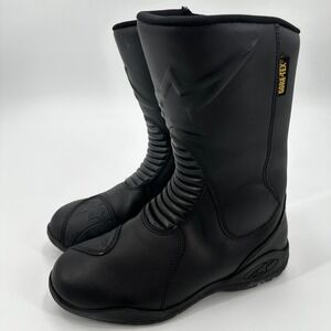 Alpinestars Gore Tex Motorcycle Boots Black Womens Size 6 Touring Riding